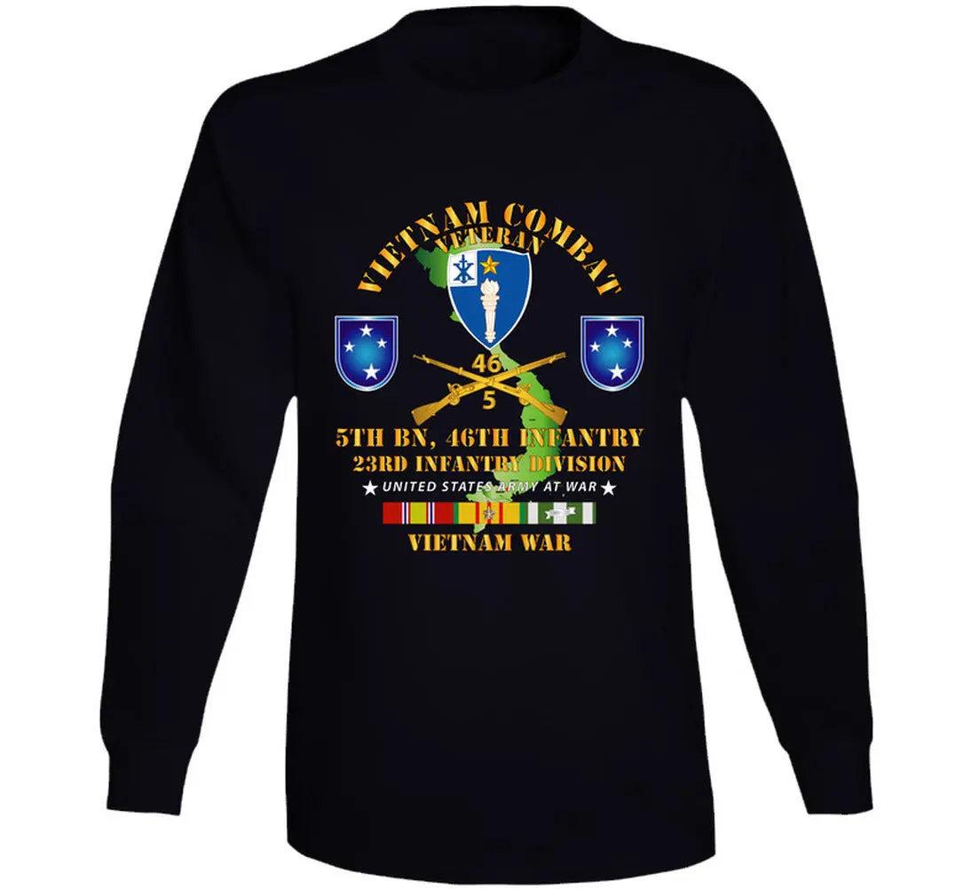 Army - 5Th Bn 46Th Infantry W Vn Svc - Long Sleeve 1