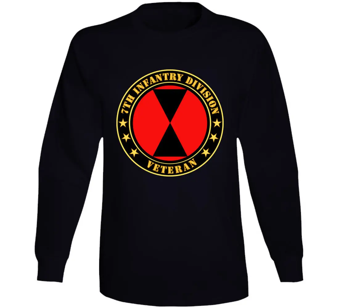 Army - 7Th Infantry Division Veteran - Long Sleeve 1