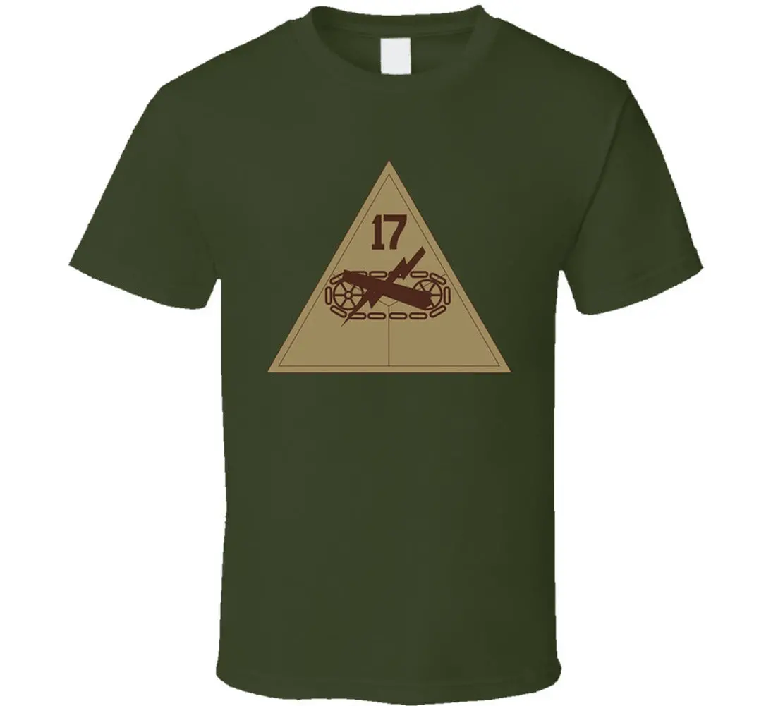 Army - Ssi - 17Th Armored Division - Subdued Desert T Shirt - Classic 5