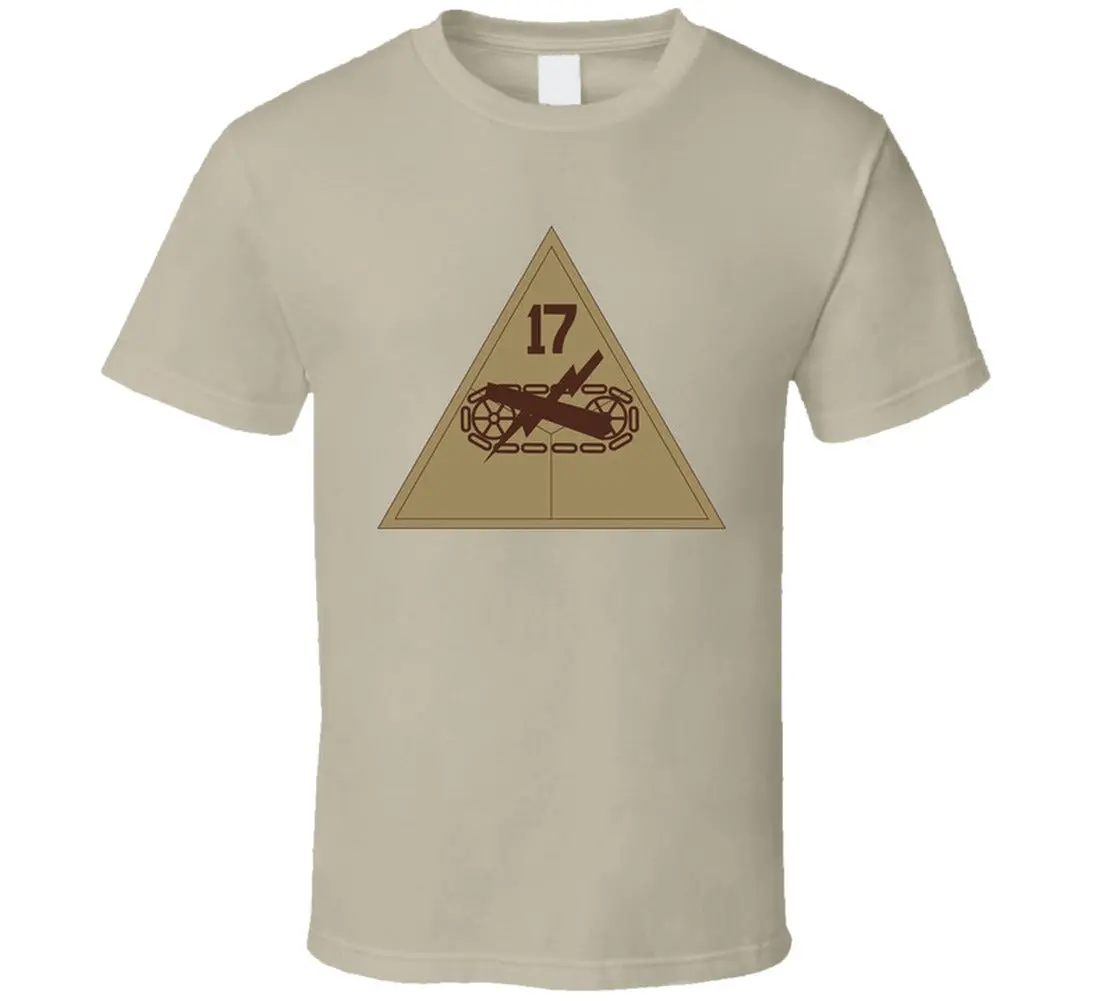 Army - Ssi - 17Th Armored Division - Subdued Desert T Shirt - Classic 6