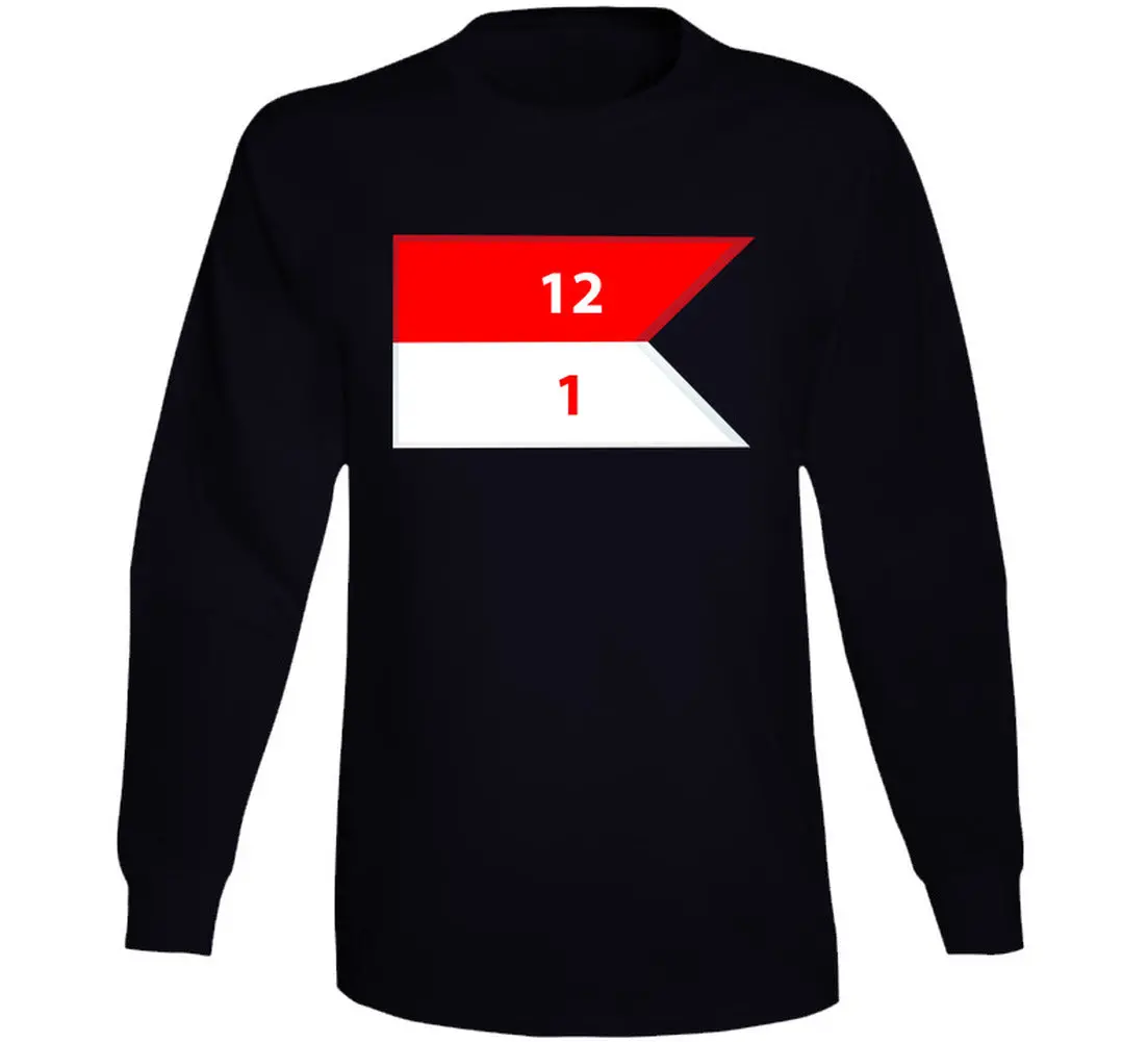 Army - 1St Squadron, 12Th Cavalry Guidon V1 - Long Sleeve 1
