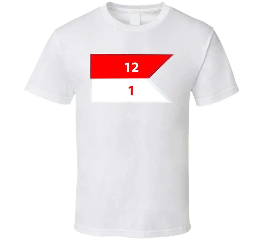Army - 1St Squadron, 12Th Cavalry Guidon V1 T Shirt - Classic 3