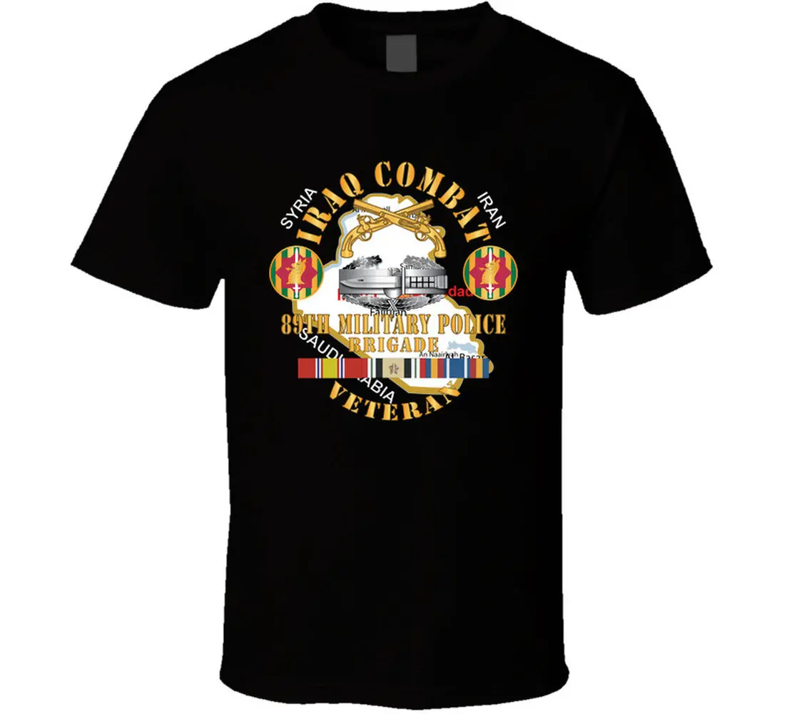 Army - 89Th Military Police Brigade - Iraq Combat Veteran - Ssi - Cab, Br W Iraq Svc - T-Shirts - Classic 2