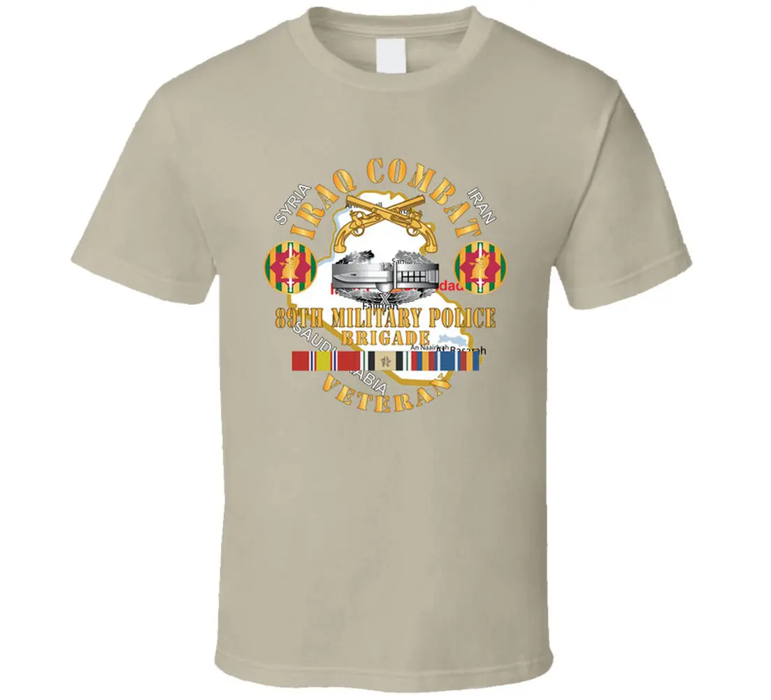 Army - 89Th Military Police Brigade - Iraq Combat Veteran - Ssi - Cab, Br W Iraq Svc - T-Shirts - Classic 6