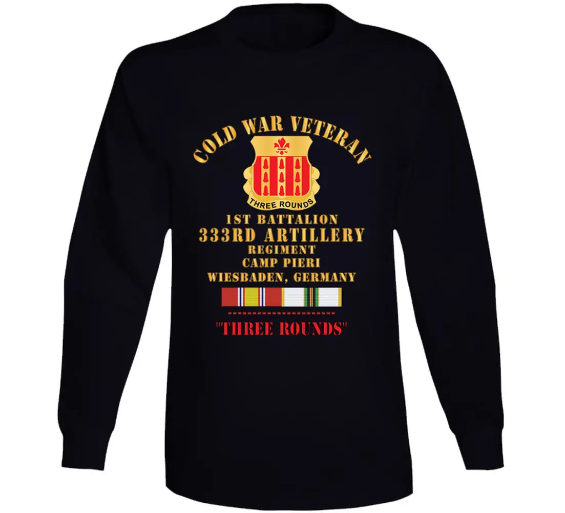 Army - Cold War Vet - 1St Bn 333Rd Artillery Regiment, Camp Pier, Germany  W Cold Svc - Long Sleeve 1