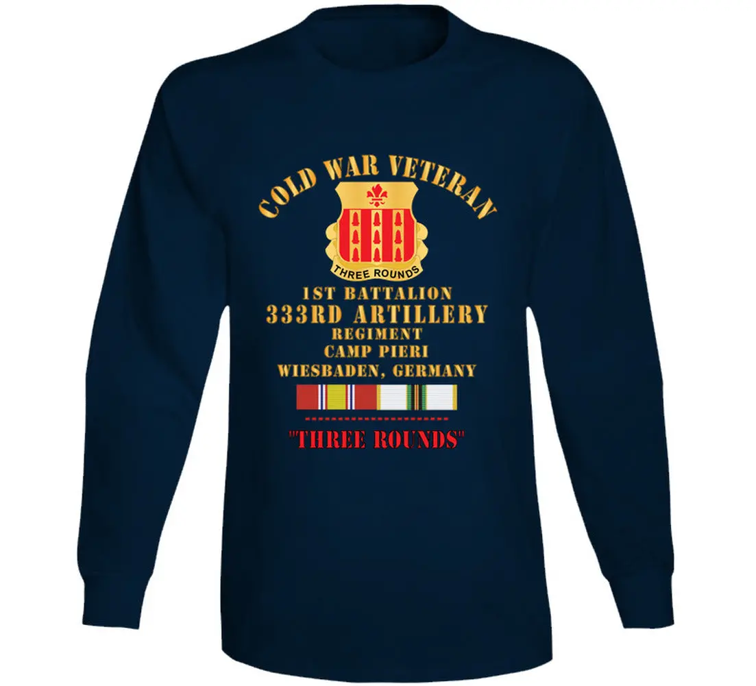 Army - Cold War Vet - 1St Bn 333Rd Artillery Regiment, Camp Pier, Germany W Cold Svc - Long Sleeve 3