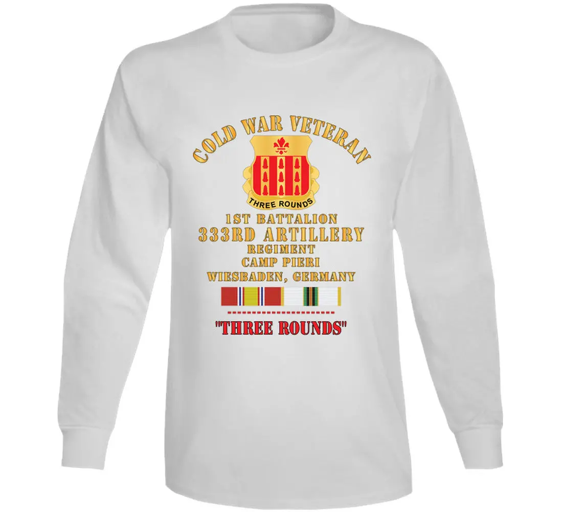 Army - Cold War Vet - 1St Bn 333Rd Artillery Regiment, Camp Pier, Germany W Cold Svc - Long Sleeve 2