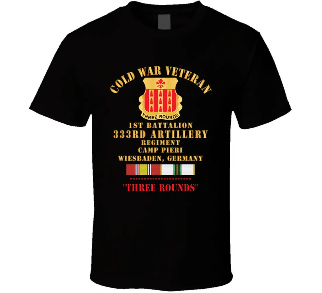 Army - Cold War Vet - 1St Bn 333Rd Artillery Regiment, Camp Pier, Germany W Cold Svc T Shirt - Classic 2