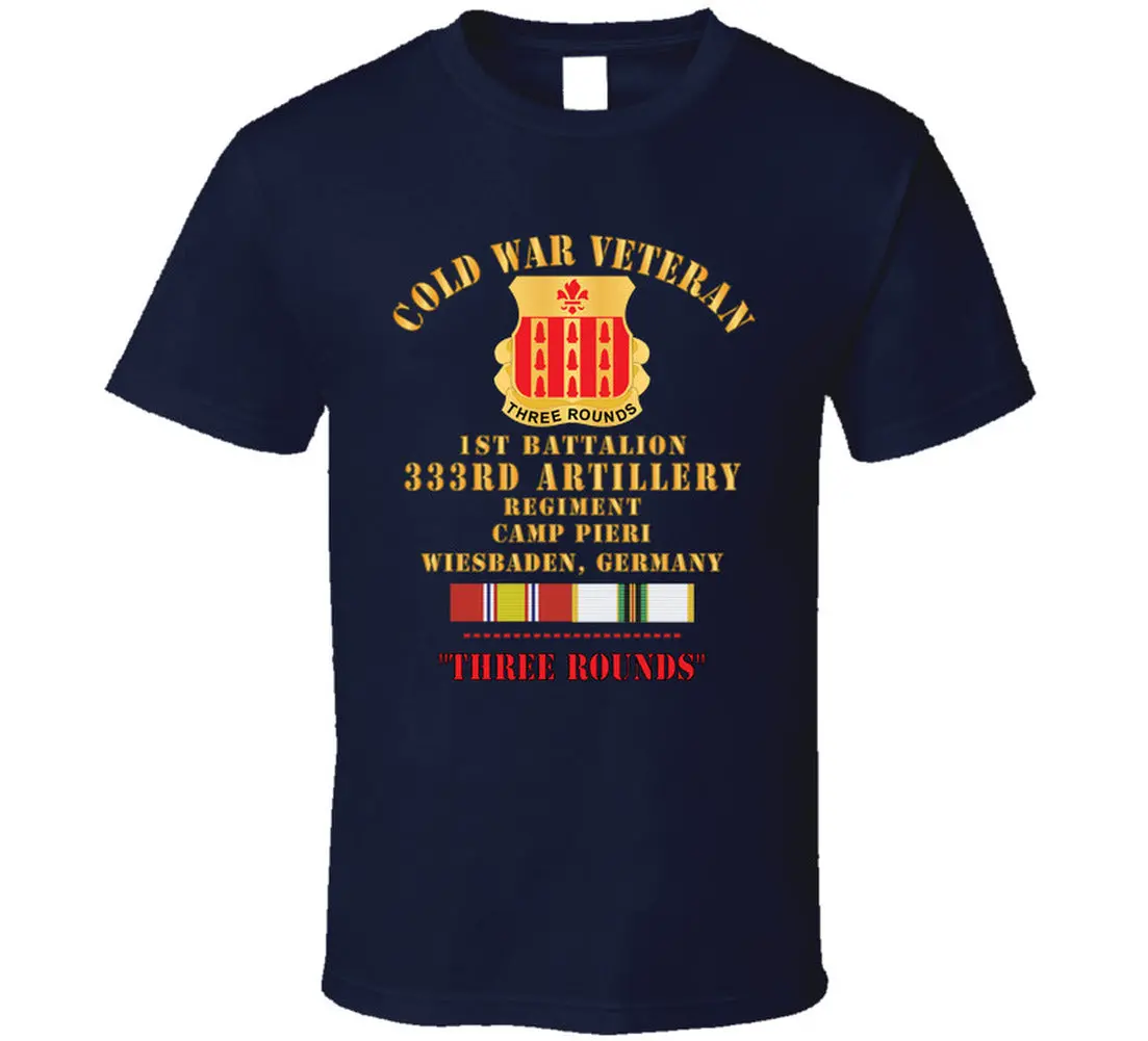 Army - Cold War Vet - 1St Bn 333Rd Artillery Regiment, Camp Pier, Germany W Cold Svc T Shirt - Classic 4