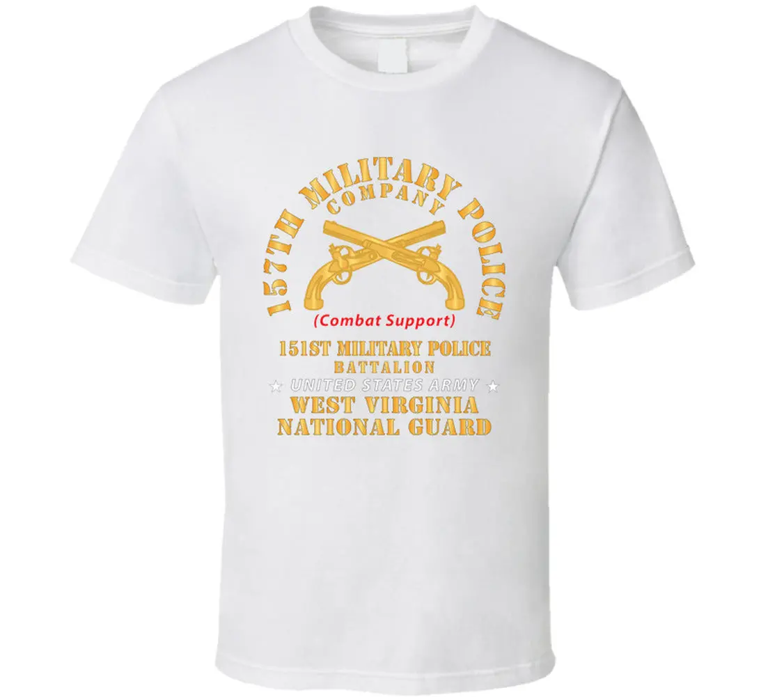 Army - 157Th Military Police Co, Cb Spt, 151St Mp Battalion, Wv Naional Guard T Shirt - Classic 3