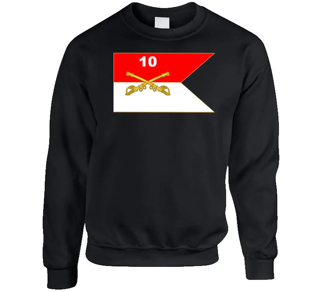 10Th Cavalry Guidon - Buffalo Soldiers - Sweatshirt 1