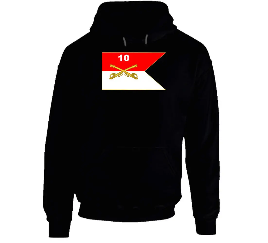 10Th Cavalry Guidon - Buffalo Soldiers - Hoodie 1