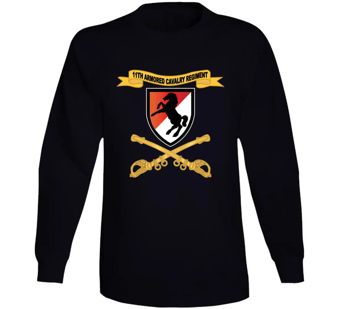 Army  - 11Th Armored Cavalry Regiment - Ssi W Ribbon - Br - Long Sleeve 1
