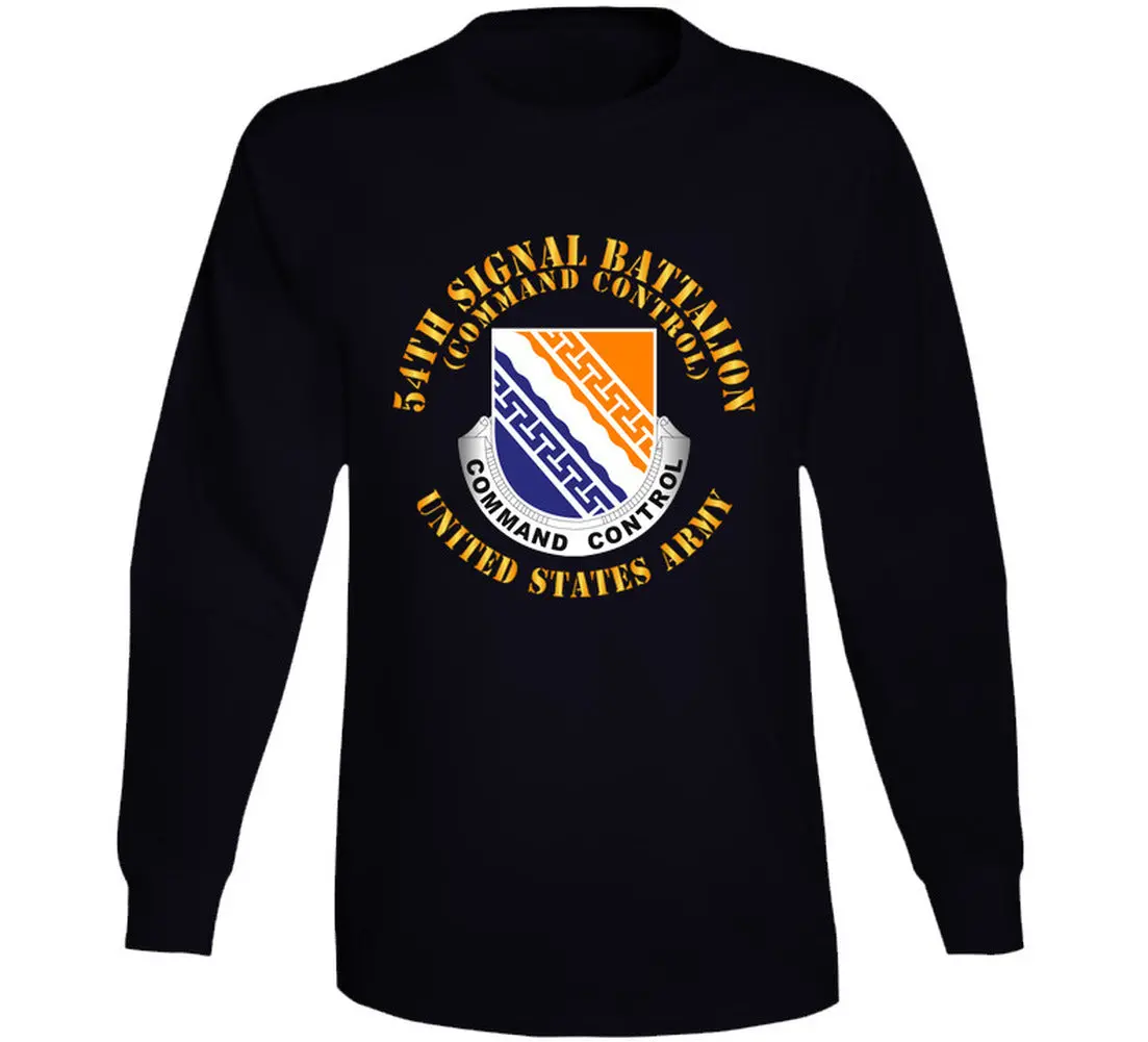 Army -  54Th Signal Battalion - Command Control - Us Army - Dui - Long Sleeve 1