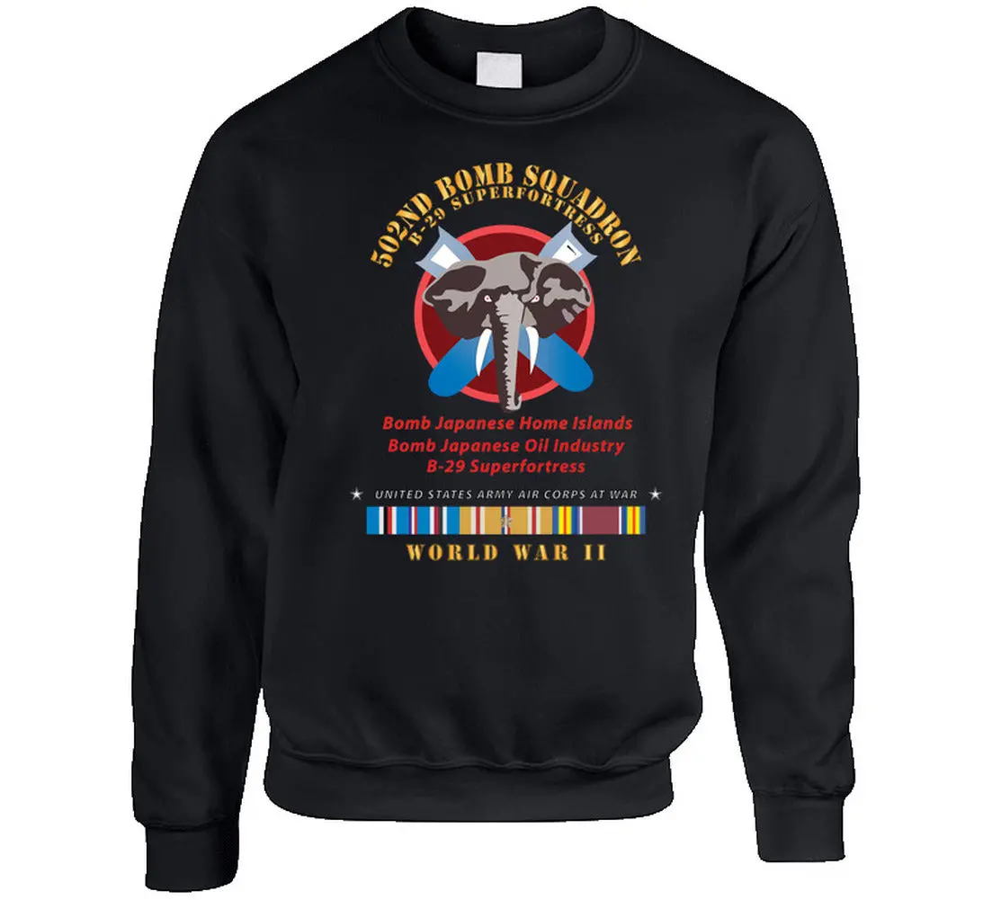 502Nd Bomb Squadron - B-29 Superfortress - Campaigns - World War Ii W Pac Svc X 300  - Sweatshirt 1