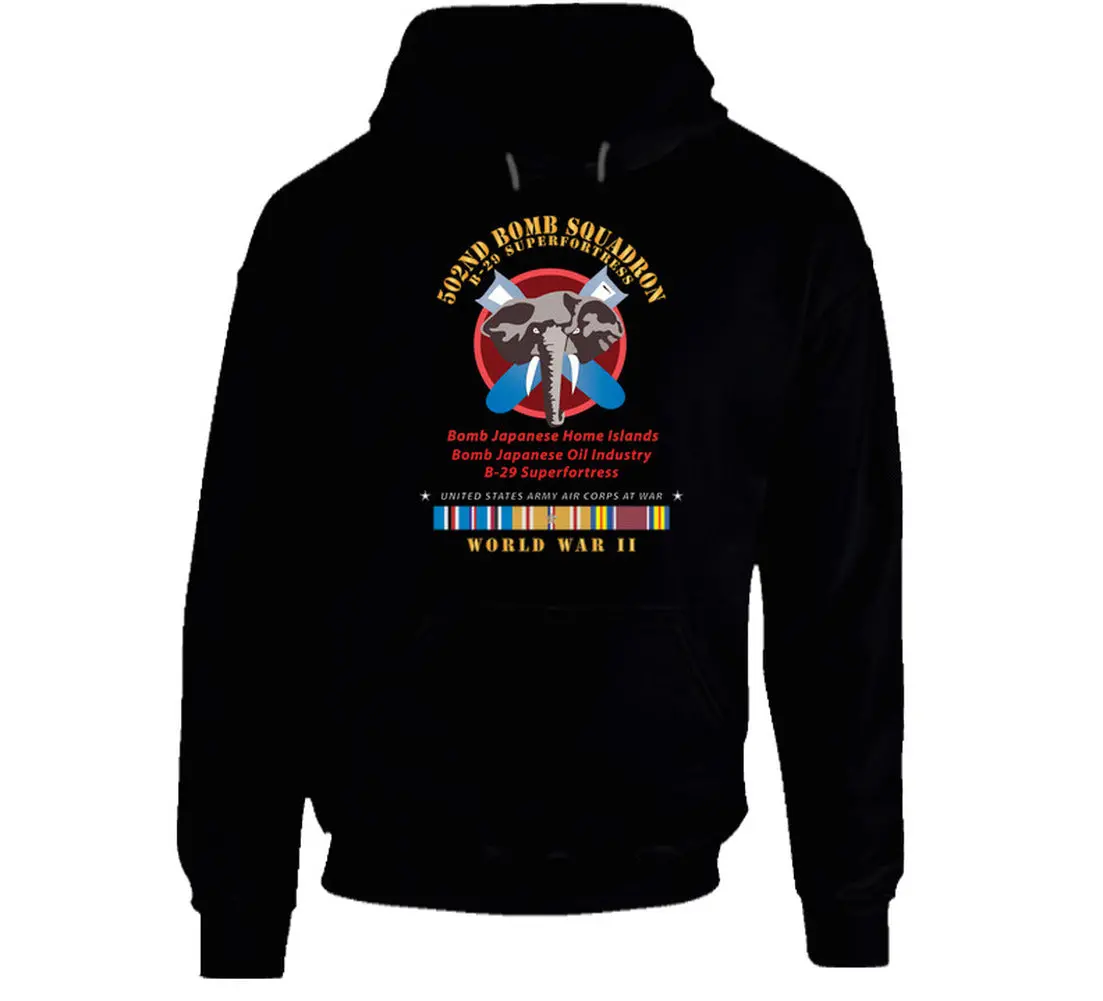 502Nd Bomb Squadron - B-29 Superfortress - Campaigns - World War Ii W Pac Svc X 300 - Hoodie 1