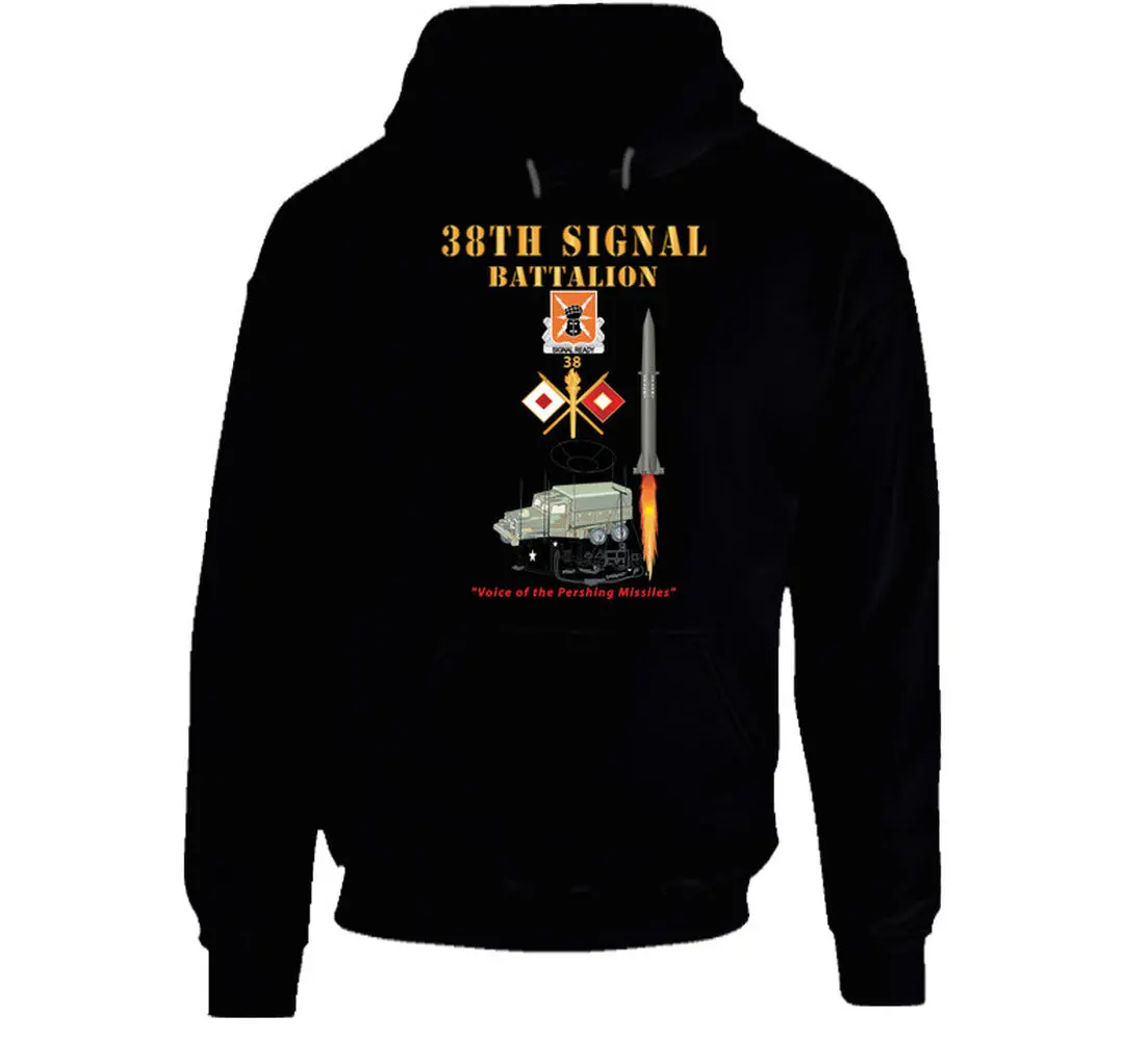 38Th Signal Bn - Dui - Br - Pershing Firing W Commo Station - Sat Dish - V1 X 300 - Hoodie 1