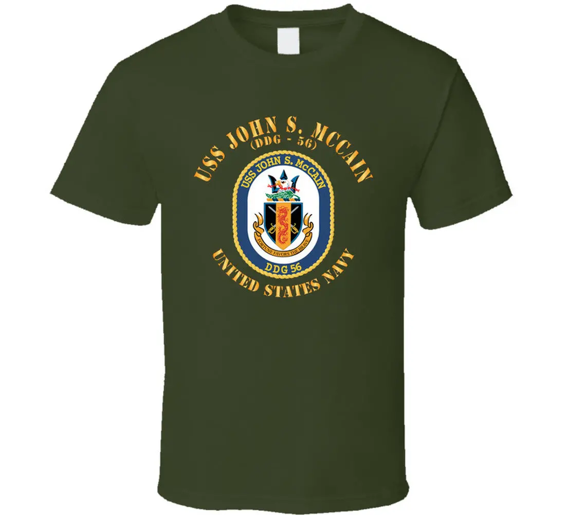 Navy - Uss John S. Mccain (Ddg-56) T-Shirts - Classic 5