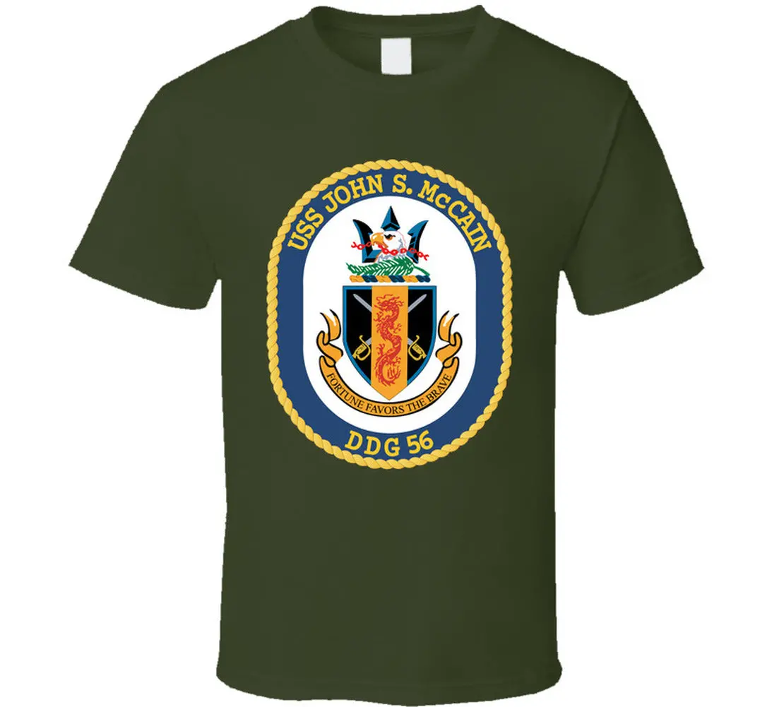 Navy - Uss John S. Mccain (Ddg-56) Wo Txt T-Shirts - Classic 5