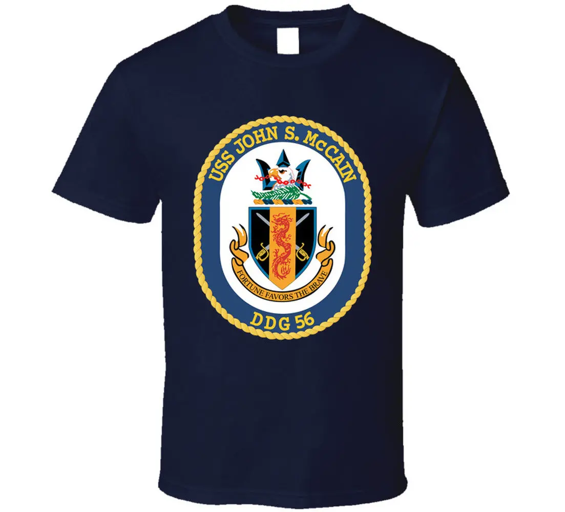 Navy - Uss John S. Mccain (Ddg-56) Wo Txt T-Shirts - Classic 4