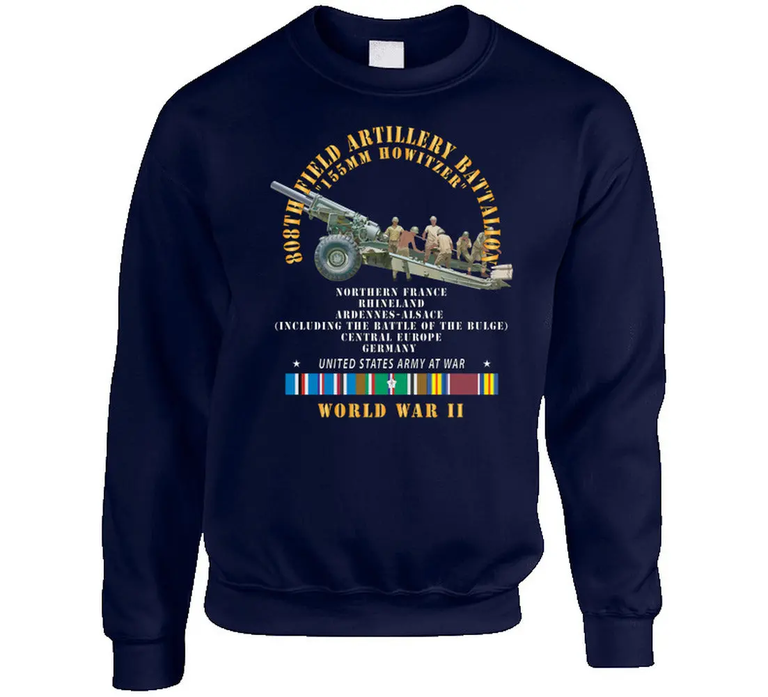 Vintage WWII 808th Field Artillery Battalion T-Shirt - Image 15