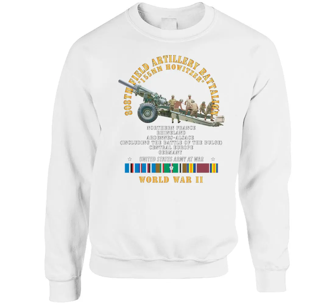 Vintage WWII 808th Field Artillery Battalion T-Shirt - Image 14