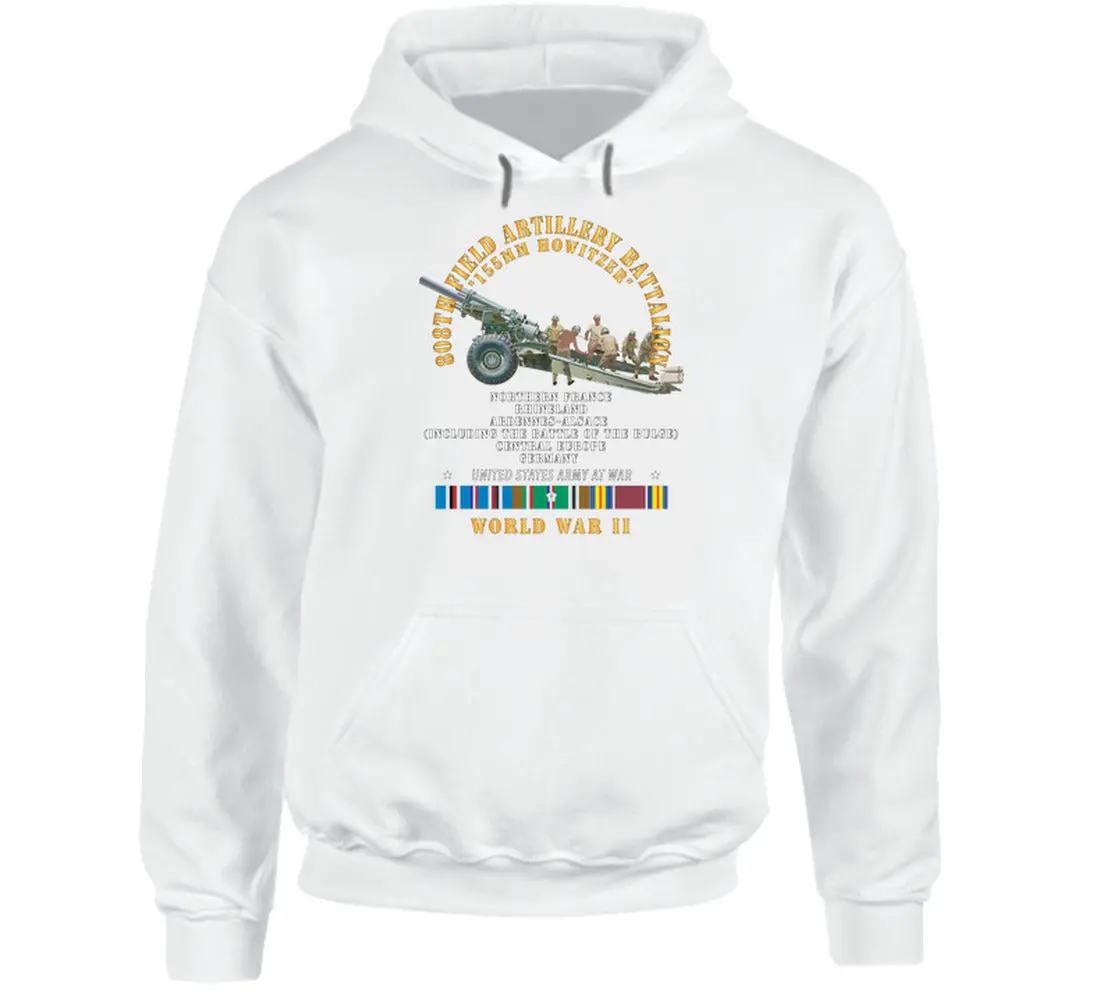 Vintage WWII 808th Field Artillery Battalion T-Shirt - Image 8