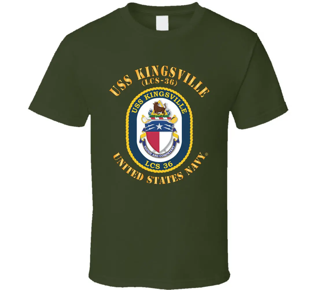 Navy - Uss Kingsville (Lcs-36) - T Shirt - Classic 5