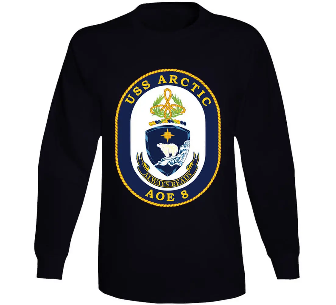 Navy - Usns Arctic (Aoe-8) Wo Txt - Long Sleeve Tee 1