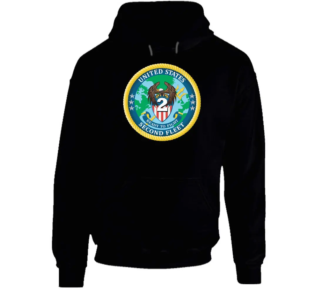 Navy - United States Second Fleet Wo Txt - Hoodie 1