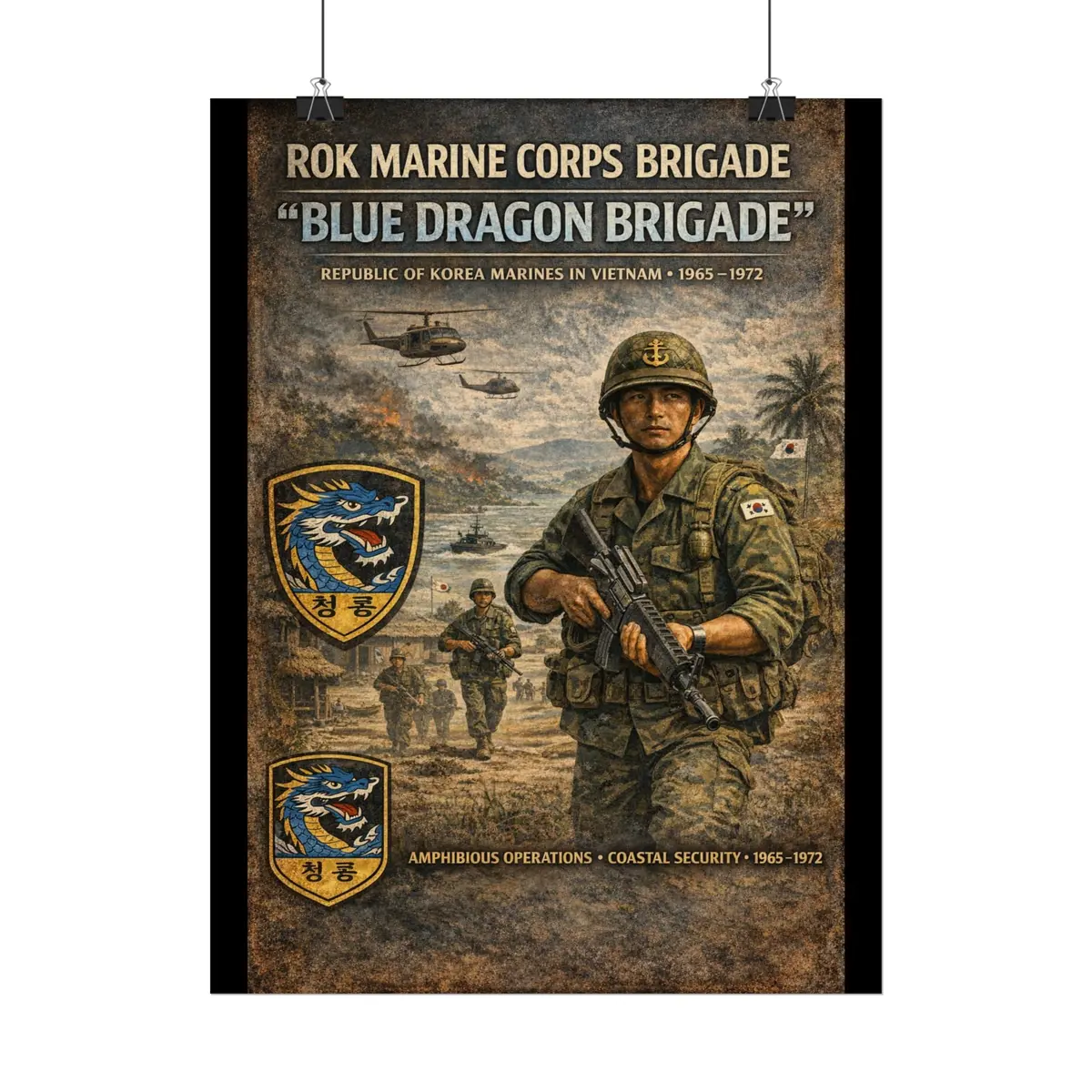 Posters - Korea - Rok Marine Brigade - Blue Dragons 7