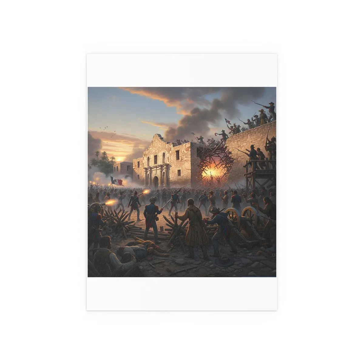 Indoor And Outdoor Silk Posters - Battle Of The Alamo 6