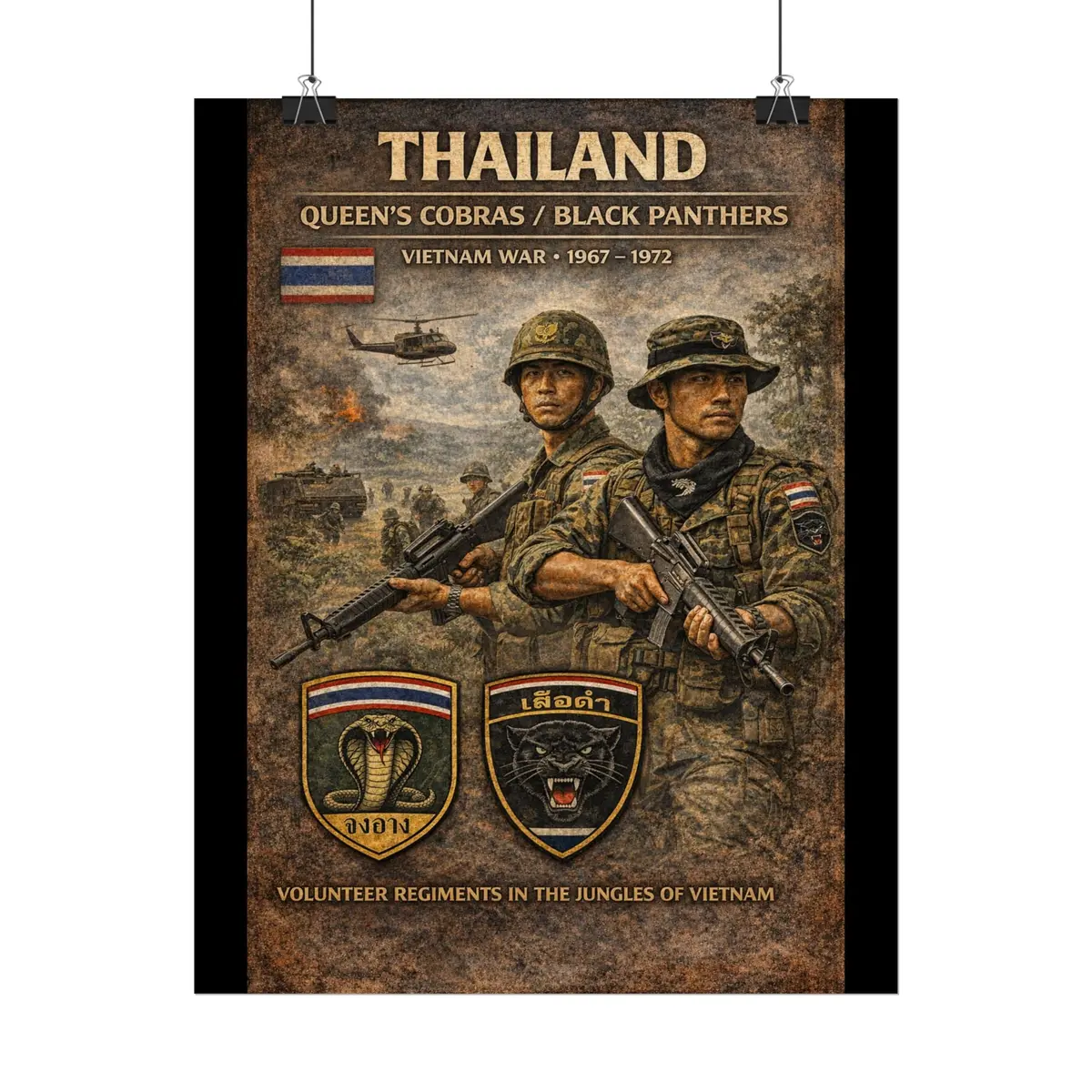 Posters - Thailand's War Heroes Cobras And Panthers 14