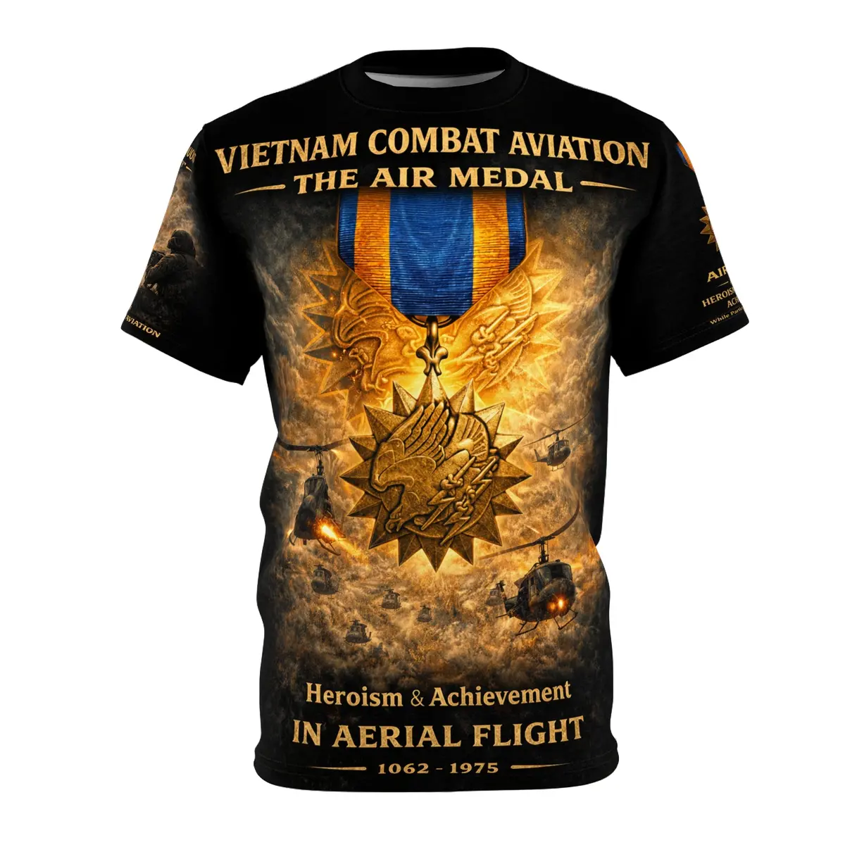 Vietnam Combat Aviation - The Air Medal Tribute Tee — Aerial Combat (Air Medal) 1