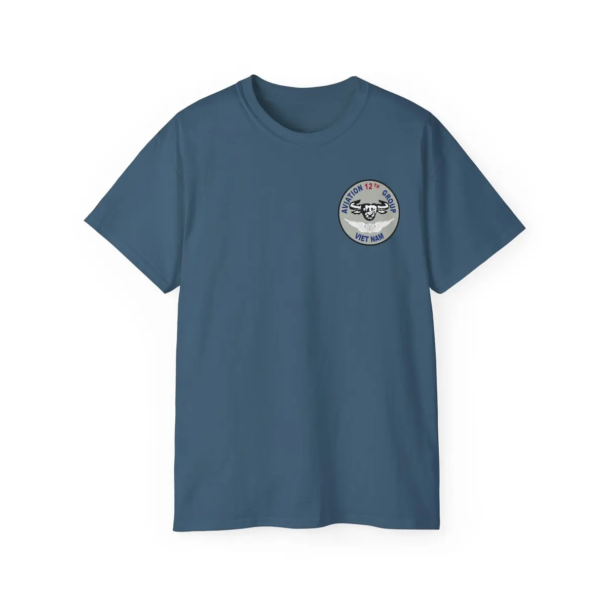 Vietnam War Aviation Veteran T-Shirt – Unisex Cotton Tee Featuring Air Crew Badges, 12th Aviation Group, 1968–1969 Service - Image 9