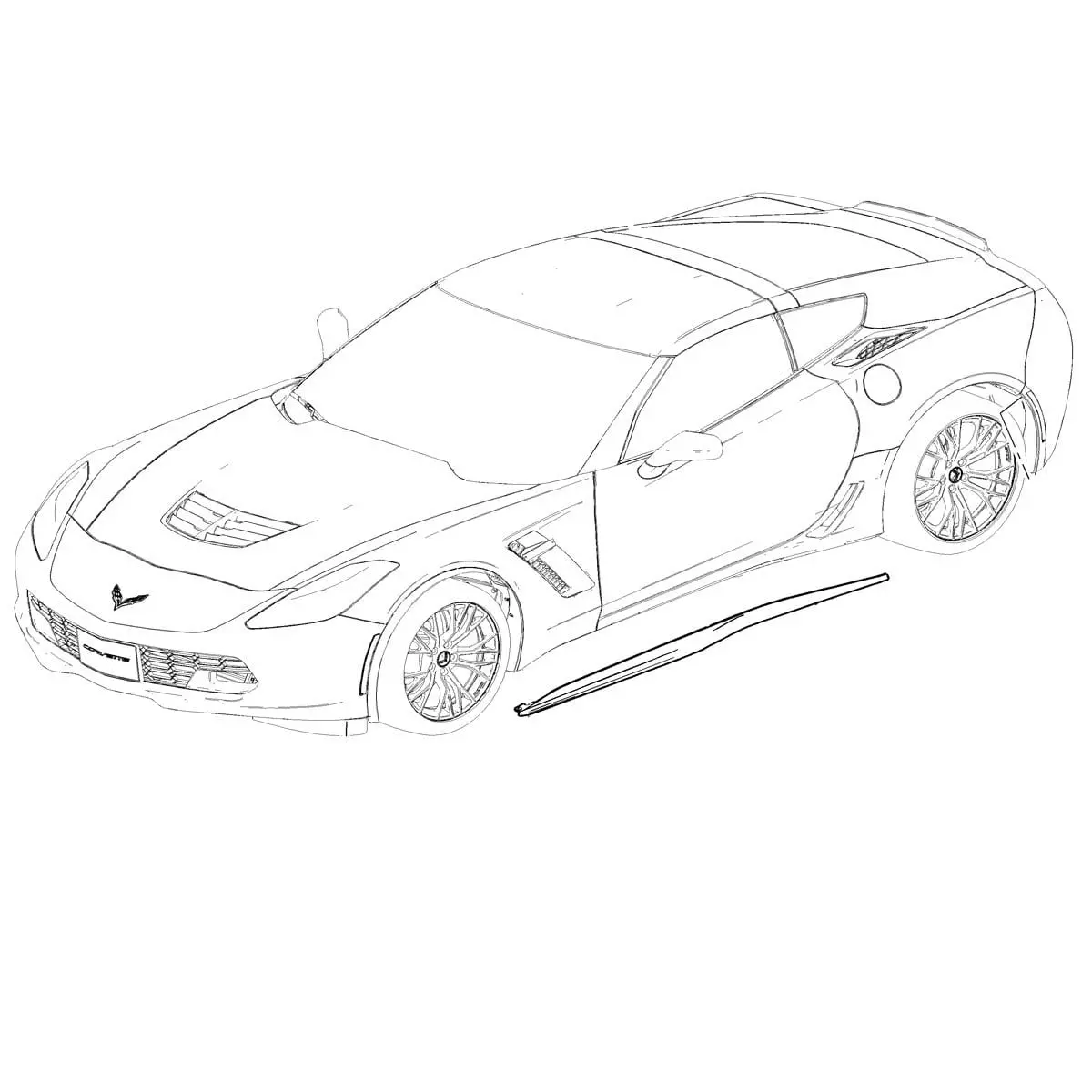 Carbon Fiber Z06 Rockers 1