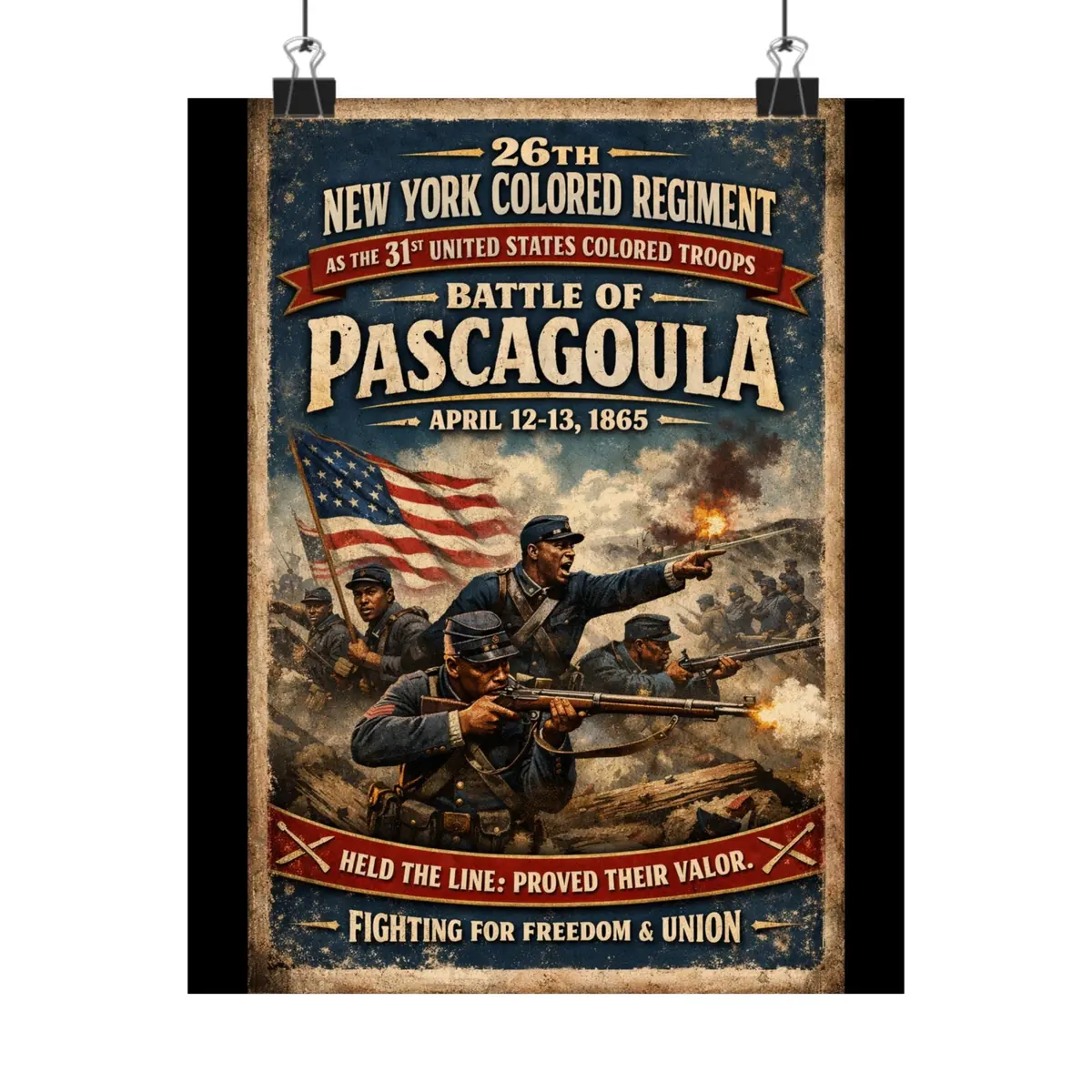 Matte Poster - 26Th New York Colored Regiment - 31St United States Colored Troops 1