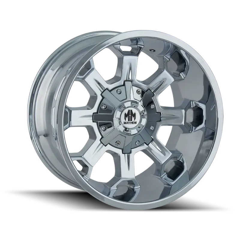 Mayhem 8105 Combat Off-Road Wheel – 20X10, 6X135 Bolt Pattern, -19Mm Offset, 106Mm Hub Bore, Chrome 1