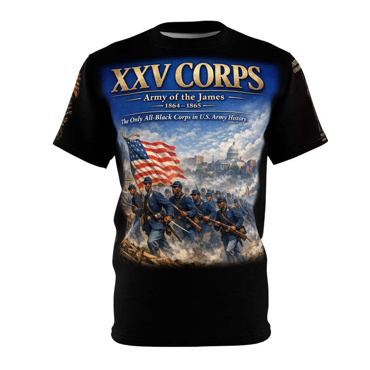 Xxv Corps  (All-Black Corps) Tribute Tee — Battle Of New Market Heights (Sept 29, 1864) 1