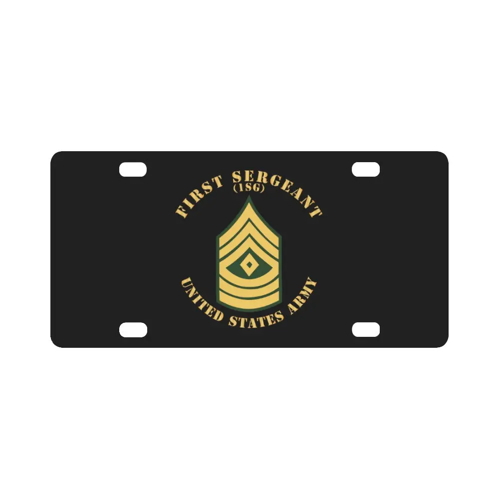 Army - First Sergeant - 1Sg - Flat X 300 Classic License Plate 1