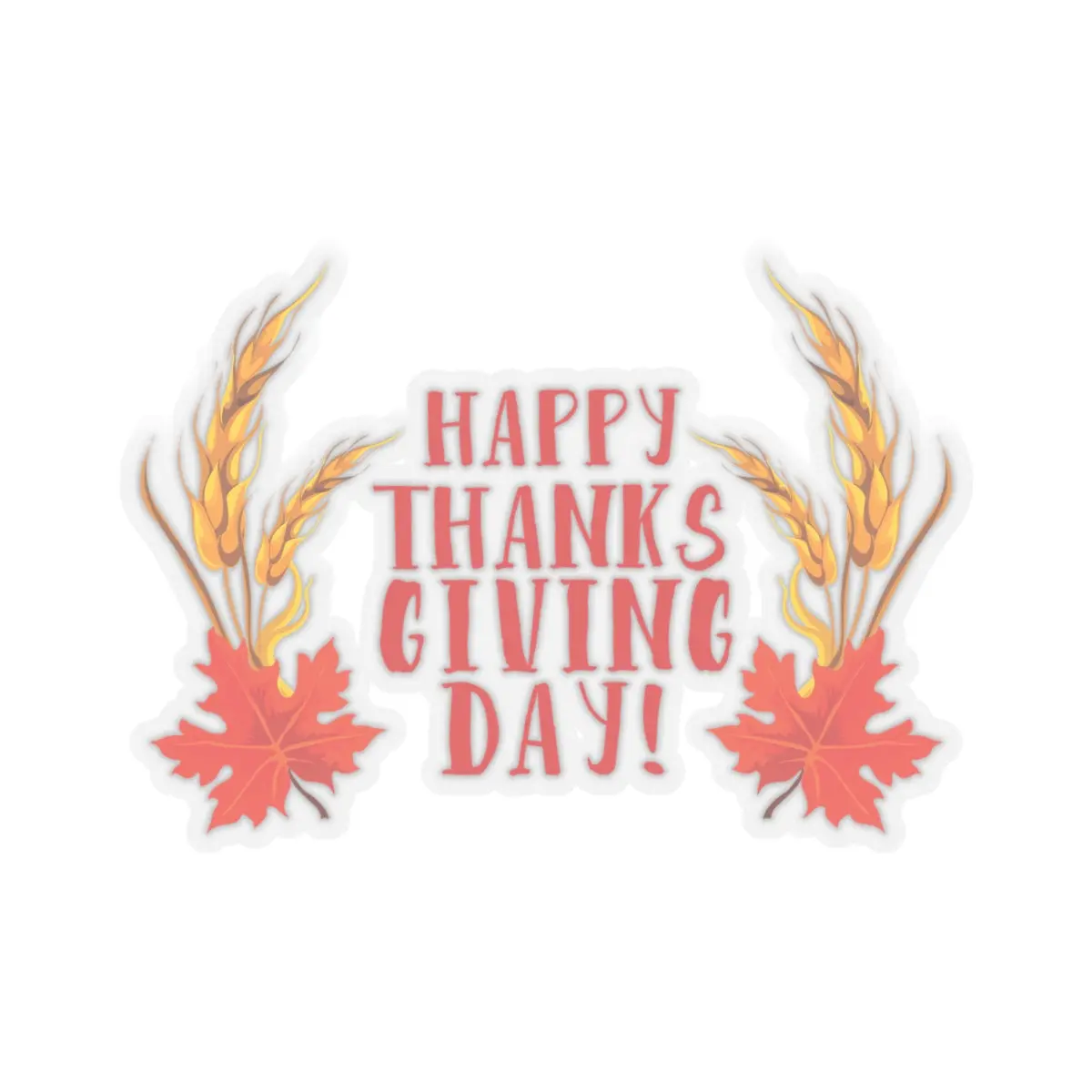 Kiss-Cut Stickers - Happy Thanksgiving Day 8