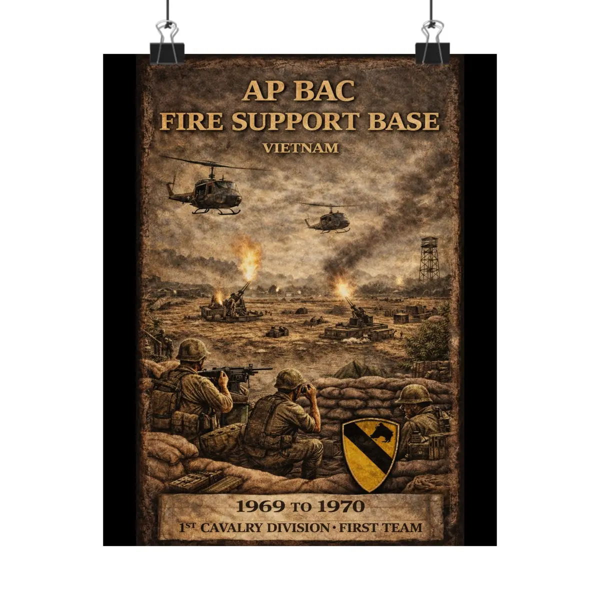 Matte Poster - Ap Bac Fire Support Base, 1969-1970 1