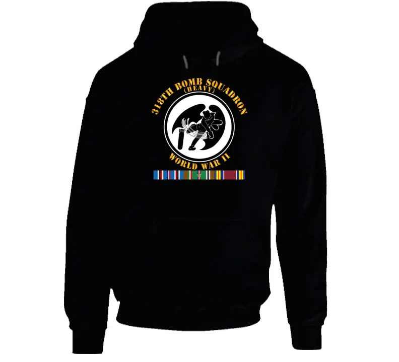 Army Air Corps - 318Th Bomb Squadron - Wwii W Eur Svc Hoodie 1