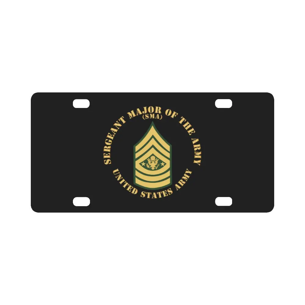 Army - Sergeant Major Of The Army - Sma - Flat X 300 Classic License Plate 1
