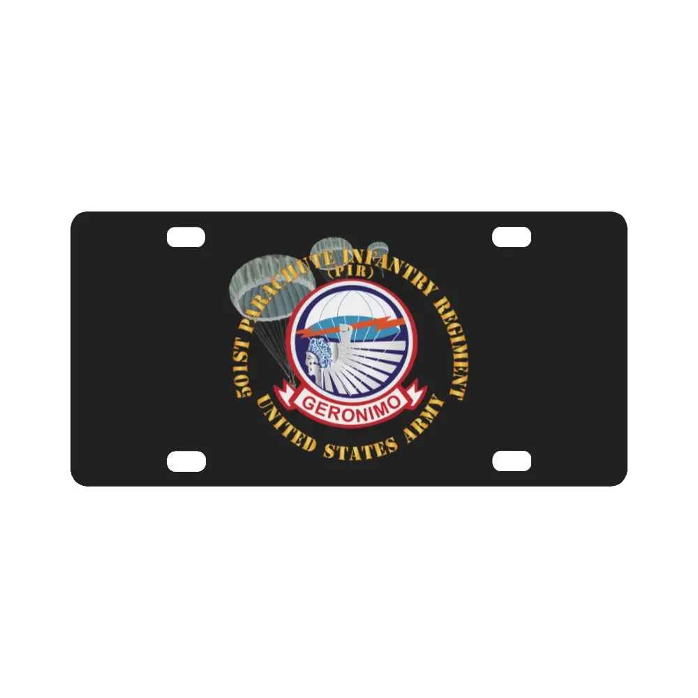 Army - 501St Infantry Regiment - Us Army Classic License Plate 1