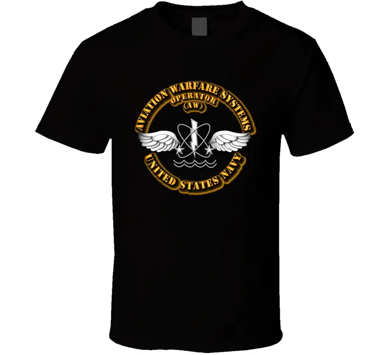 Navy - Rate - Aviation Warfare Systems Operator T Shirt 1