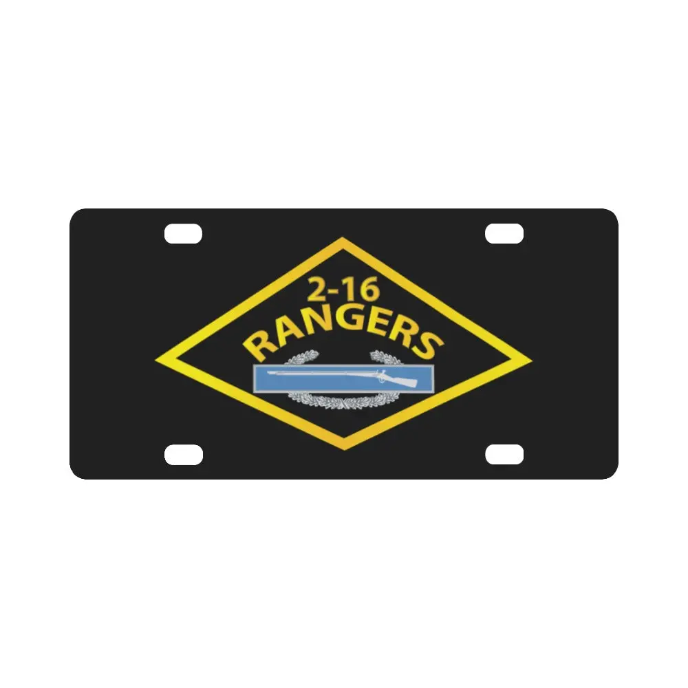 2Nd Bn, 16Th Infantry - Rangers W Cib W Txt X 300 Classic License Plate 1