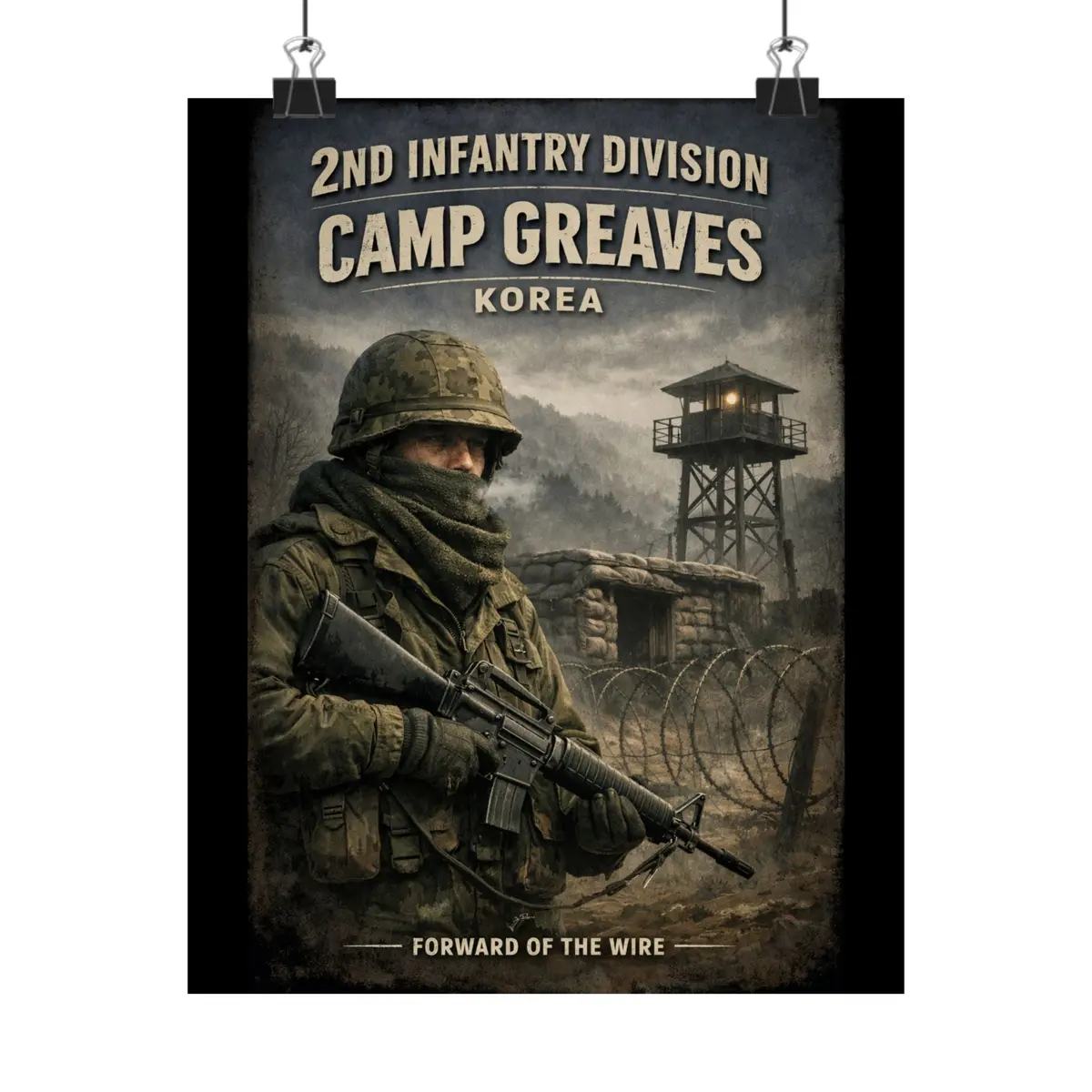 Matte Poster - 2Nd Infantry Division Cold Vigilance - Poster 1