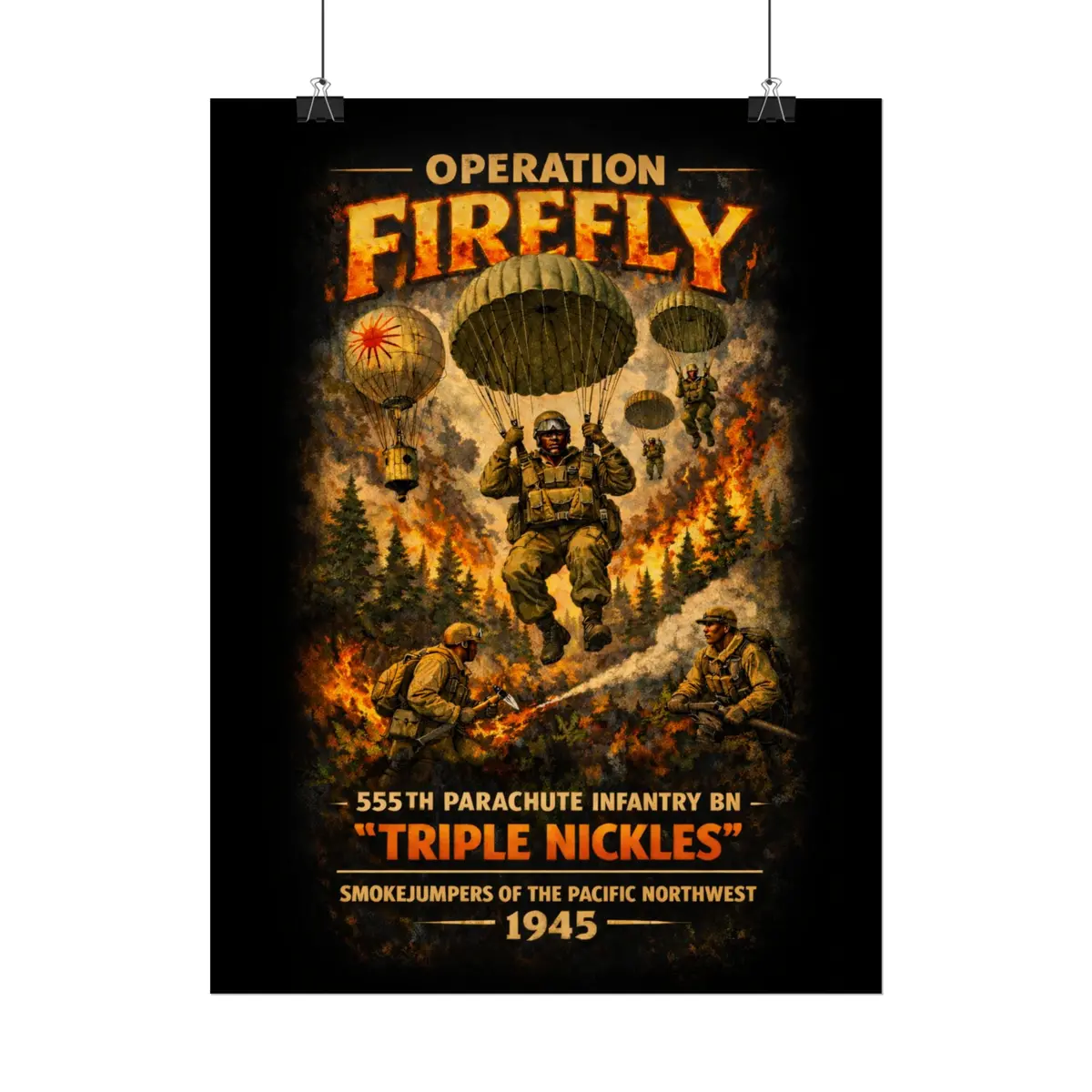 Posters - Operation Firefly - 555Th Parachute Infantry 7