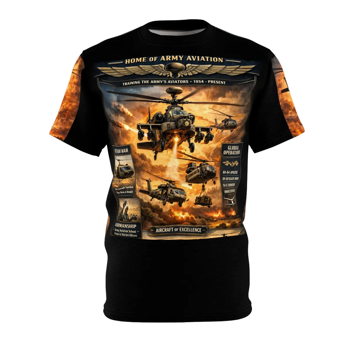 Fort Rucker Tribute Tee — "Home Of Army Aviation" 1